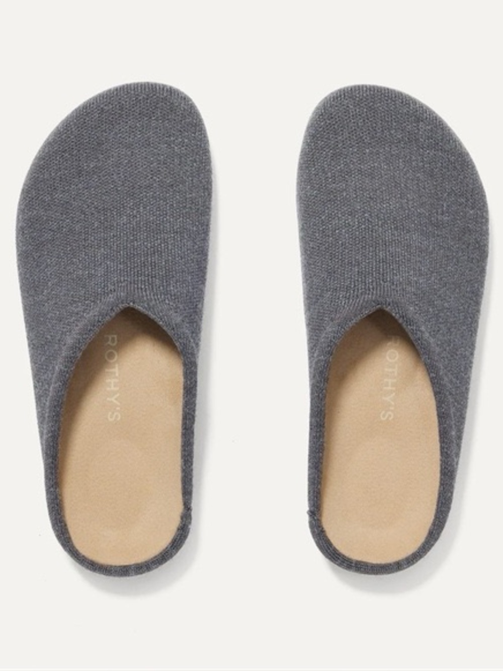 Rothy’s The Casual Clog Slip On Mule color Mountain Grey women’s size 9